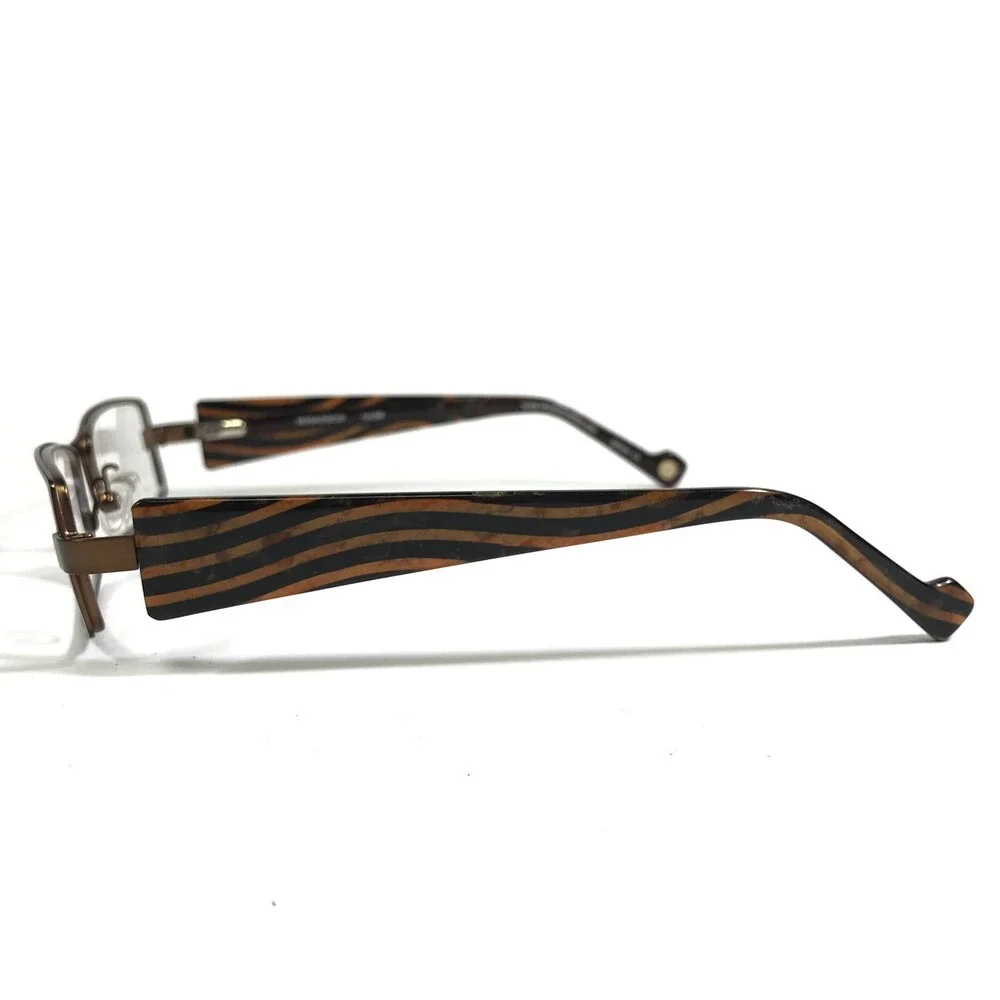 Etnia Eyeglasses Frames MOGADISCIO col.BR Brown Rectangular Full Rim 50-18-135